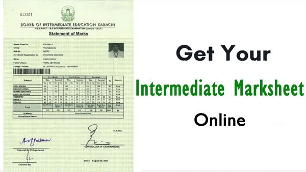 How to Obtain Duplicate Intermediate Marksheet Karachi Board